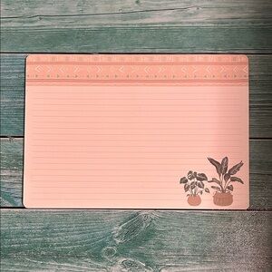 Decorative Mouse Pad/ Notepad with Plant Design